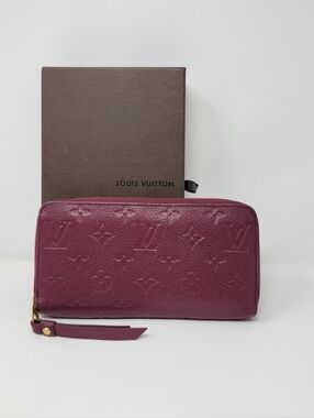 LOUIS VUITTON Monogram Empreinte Leather Long Zippy Wallet